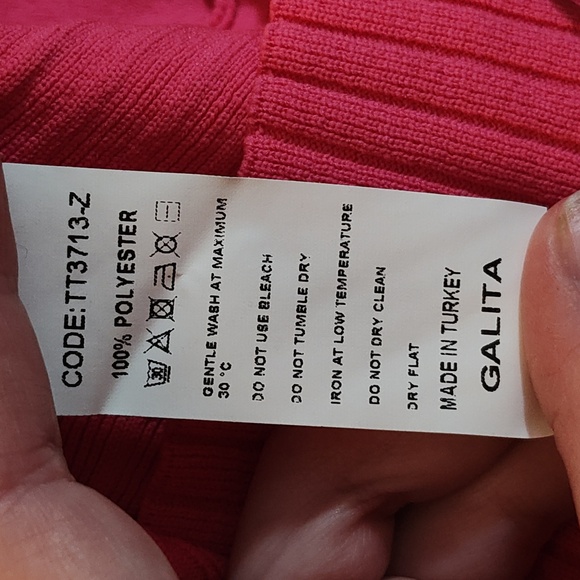 128. Ritz Sweater In Fuschia - Picture 5 of 6